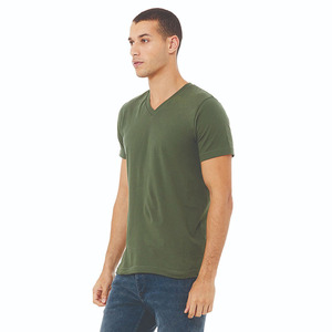 T-shirt décontracté d'été pour homme ELEGANT CORPORATION, col rond, manches courtes, couleur unie, respirant, en polyester/coton tricoté non tissé - Product Image 3