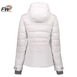 Manteau d'hiver pour femme, long, en duvet, grande taille, en cuir imprimé serpent, coupe-vent, tricoté, avec fermeture éclair - Product Image 3