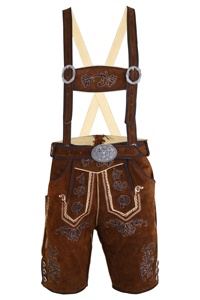 Nuevos pantalones bávaros Trachten Lederhose personalizados, pantalones Lederhosen de cuero auténtico cortos - Product Image 6