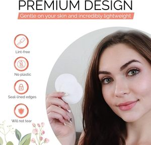 Disques de coton non tissés jetables pour le démaquillage, doux et absorbants, pour le soin de la peau et le nettoyage cosmétique - Product Image 6