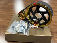 Rechy Stainless Steel Aluminium Alloy Primary Drive dengan Set Pulley Sabuk Serat Karbon 35mm untuk Menghilangkan Pasir/Lumpur pada Surron Ultra Bee