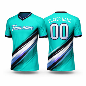 Nouveau style de maillot de football personnalisé, maillot de football entièrement imprimé, maillot de football par sublimation, t-shirts de sport pour hommes - Product Image 2