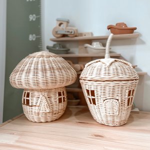 บ้านแอปเปิ้ลหวาย ตัวเลือกที่ยอดเยี่ยม ของเล่นเด็กที่เป็นมิตรต่อสิ่งแวดล้อม บ้านของเล่นถักทอ ทำด้วยมือในเวียดนาม - Product Image 6