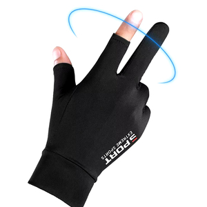 Guantes de Pesca Unisex Vantrex de Medio Dedo Antideslizantes, Color Verde Oliva, PU Duradero, para Deportes al Aire Libre, 2 Piezas - Product Image 2