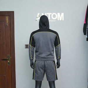 ชุดเซ็ตฮู้ดดี้ลำลองสำหรับผู้ชายสำหรับฤดูหนาว พร้อมโลโก้สั่งทำพิเศษ ดีไซน์ระบายอากาศได้ดี ราคาขายส่ง - Product Image 4