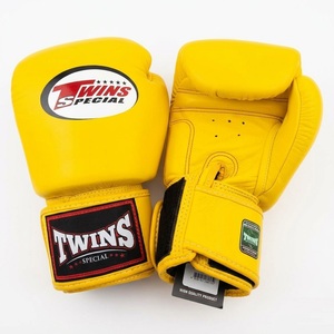 Guantes de Cuero Auténticos para Muay Thai y Kickboxing, Guantes Profesionales de Entrenamiento de MMA, Estilo Tradicional, Ajustables para Sparring - Product Image 1
