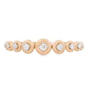Puffy <b>Bangle</b> <b>Bracelets</b> 14K Solid Gold 1.50 Ct Bezel Round Cut Lab Grown Diamond Bridal Wedding Luxury Fine Jewelry Factory Price - Product Image 3