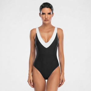 Maillot de bain une pièce pour femme, imprimé personnalisé, en spandex/polyester écologique, qualité supérieure, vente chaude - Product Image 4