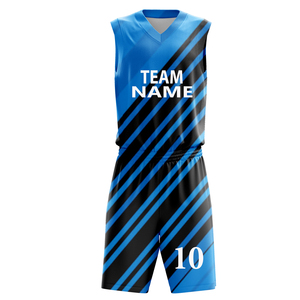Conception personnalisée d'uniformes de basketball, créez votre propre logo, ensemble imprimé par sublimation numérique, maillot de basketball réversible pour adultes et jeunes - Product Image 1