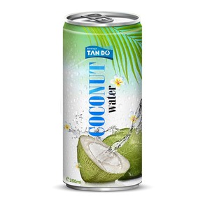 Agua de Coco con Sabor en Vietnam 100% Pura y Natural Sin Azúcar Añadido Buena Salud Hidratación Lata de Aluminio de 330 ml Marca Privada - Product Image 4