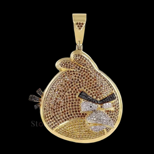 Popular Red Bird Zircon Hip Hop Pendant Necklace Fine Jewelry Pendants & <b>Charms</b> Personalized Fashion Jewelry - Product Image 1