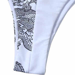 Hot Selling New Printed Beachwear Bikini Set for Women Plus Size Seamless Bra 2-Piece Set with <b>Strings</b> for Bathing - Product Image 4