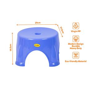 Taburete de ducha de plástico impermeable de perfil bajo, banco reposapiés antideslizante para baño y lavandería con ranura para colgar. - Product Image 2