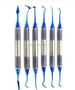 Juego de escalador Dental de acero inoxidable 6 unid/set instrumento de llenado compuesto Dental - Product Image 1