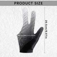 Gants de billard personnalisés avec logo, de haute qualité, imperméables, en polyester, unisexes, pour le bureau, le sport, la gym, le cyclisme, les fêtes, le snooker, design sublimé