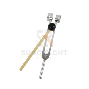 Ensemble de diapasons médicaux de qualité supérieure, 3 pièces, 128 Hz, en alliage, avec marteau en caoutchouc et porte-aiguille, personnalisé par Blush Surgical - Product Image 2