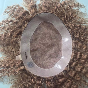 Prótesis Capilar de Cabello Humano Remy Indio con Rizos Kinky para Hombre, Base Mono - TAZ HAIR BANGLADESH - Product Image 1