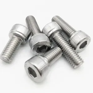 Vis à tête hexagonale avec écrous, filetage UNC, fixation industrielle en métal, qualité CW617N, SS316L, EN8, C11000, 6061, LG2, finition nickel, zinc, chrome - Product Image 1