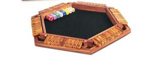 Juego de mesa de dados en caja de madera, clásico juego Shut The Box con dados para diversión familiar - Product Image 2