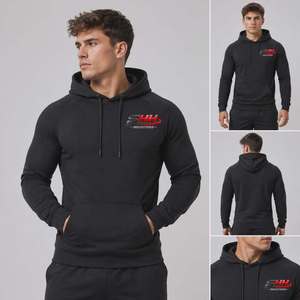 Sweat à capuche de sport pour homme de qualité supérieure, tissu tricoté, écologique, respirant, anti-humidité, durable, coupe athlétique, personnalisable, haute qualité - Product Image 2