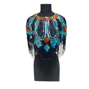 Blusa de Capa con Encaje y Cuentas de Malla 100% Algodón, Diseño Exclusivo, Hecha a Mano, de Alta Calidad, para Mujer, Moda 2026, Elegante y Sofisticada - Product Image 1