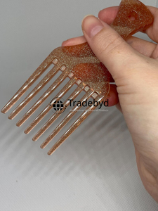 Tradebyd Luxury <b>Wide</b> Tooth Resin <b>Comb</b> Premium Hair Accessory for Women Men and Beauty Salons - Product Image 4
