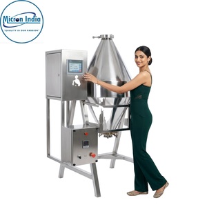 Mélangeur à double cône robuste Micron India, conception en acier inoxydable, pour boissons gazeuses et poudres sèches, 440V - Product Image 5