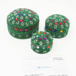 Caja de Regalo India para Acción de Gracias, Juego de 3 Cajas Decorativas para Joyas, Organizador de Joyas, Caja de Almacenamiento Antigua India - Product Image 1