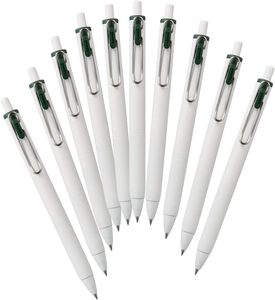 Mitsubishi Pencil -ball One Gel <b>Pen</b> 0.38mm Black Ink Quick Dry Fine Point Green Plastic Office School Use UMNS38.7 Made in Japan - Product Image 5