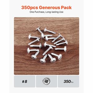 # Vis autoperceuses à tête fraisée pour bois, 3/4 pouce de long, 350 pièces, à empreinte Phillips, autoperceuses rapides pour bois et métal, 350 - Product Image 6