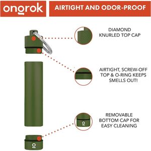 Tube de rangement pour clés en aluminium de qualité supérieure, étui hermétique de poche et support - Product Image 4