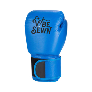 Gants de boxe en cuir bleu ciel personnalisés avec fermeture Velcro pour adultes, gants d'entraînement professionnels de boxe et de MMA 2026 - Product Image 3