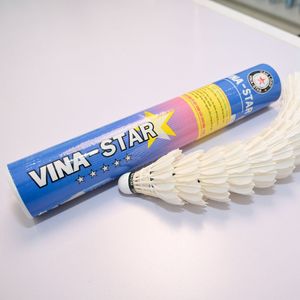 Factory Direct Premium Vina-Star Goose Feather <b>Badminton</b> Shuttlecock High Durability Indoor Match OEM - Product Image 4