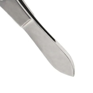 แพลตฟอร์มผูกไมโครไอริสฟอร์สเปสแบบมีฟัน 1x2 ฟัน 0.40 มม. 10.5 ซม. สำหรับศัลยกรรมจุลศัลยกรรมตา ทำจากสแตนเลสสตีล ใช้งานด้วยมือ นำกลับมาใช้ใหม่ได้ - Product Image 4