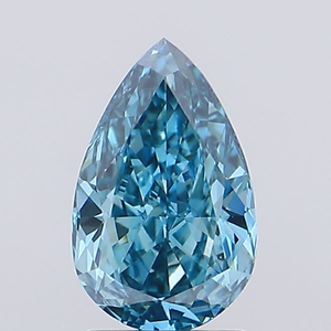 Magnifique diamant bleu de 5 carats, taille poire, rare, de couleur fantaisie, en forme de goutte, diamant non monté pour une œuvre maîtresse de haute joaillerie sur mesure - Product Image 3
