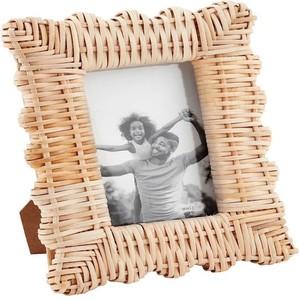 Indian Decorative Mini Size <b>Square</b> Bamboo and MDF Hand Work <b>Picture</b> <b>Frame</b> with High Quality for Table Decor Wholesale - Product Image 1