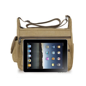 กระเป๋าถือสะพายข้างคุณภาพสูงแบบกันน้ำ  ผ้าแคนวาส  สำหรับผู้ชายและผู้หญิง  พร้อมโลโก้สั่งทำได้ - Product Image 6