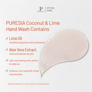 Jabón de Manos PURESIA Coco y Menta 400ml Líquido Antibacterial Hidratante Cruelty Free OEM ODM - Product Image 5