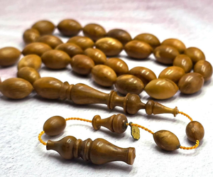 Tasbih en bois 100% naturel, de qualité supérieure, perles de prière musulmanes islamiques, à bas prix, de Muawiyah Handicraft. - Product Image 1