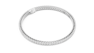 CLASSIC LAB GROWN OVAL CUT DIAMOND RHODIUM PLATED LUXURY TENNIS BRACELET <b>SET</b> 18KT SOLID WHITE <b>GOLD</b> 11.8CT CUT SIDE STONE - Product Image 3