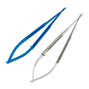 Micro-ciseaux de type Mueller en gros, 12 cm, pour dissection extrêmement précise, en acier inoxydable, outil chirurgical réutilisable - Product Image 1