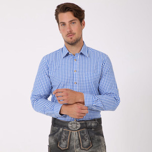 Chemise habillée bavaroise pour homme, Oktoberfest, unie, 100% coton et fibre de bambou, haute qualité, prix bas - Product Image 1