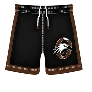 Ensemble short et maillot de football marron respirant – Tenue d'entraînement athlétique pour équipe – Vêtements de sport haute performance - Product Image 4
