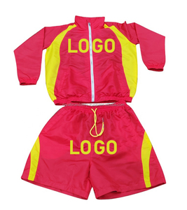 Chándal de nailon transpirable informal de verano para hombre con logotipo personalizado OEM, conjuntos de cortavientos para correr con camiseta y logotipo transpirable - Product Image 1