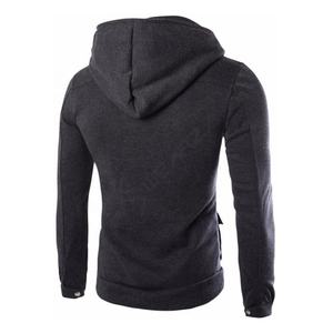 Sudadera con capucha lisa y polar para hombre, Chaqueta con bolsillo personalizado, precio competitivo, elegante - Product Image 4