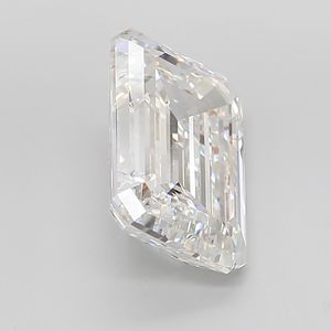 Diamant de laboratoire de qualité supérieure, taille émeraude, créé de manière durable, type IIa, carbone avec facettage en cascade effet miroir, certifié IGI - Product Image 4