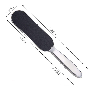 Limas para pies MARI INSTRUMENTS con mango de acero inoxidable, limas para eliminar piel muerta de 9.65 pulgadas, servicio OEM ODM, limas para pedicura. - Product Image 2