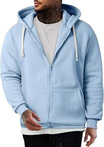 Sudadera con Capucha y Cremallera Completa para Hombre, de Forro Polar, con Cordón Ajustable, de Manga Larga, Casual, de Calidad Premium, 380 GSM - Product Image 2