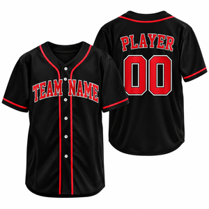 Camiseta de Béisbol Juvenil Bordada Personalizada con Nombre y Número del Niño, Uniforme de Equipo, Fabricante de Ropa Deportiva de Marca Privada OEM - Product Image 1