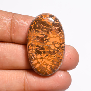 Cabochon de Jaspe Naturel Starburst Pierre de Cristal Marron Pierre Précieuse de Guérison Gemmes en Vrac Certifiées Tiers Taille Personnalisable - Product Image 2